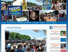 Tablet Screenshot of festivalofeurope.org